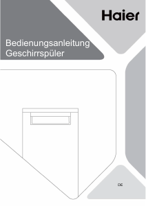 Bedienungsanleitung Haier XF0C3TB0FW Geschirrspüler