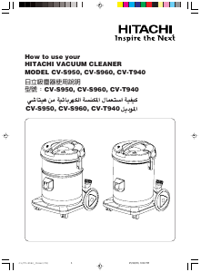 Manual Hitachi CV-S950 Vacuum Cleaner