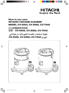 Manual Hitachi CV-T940 Vacuum Cleaner