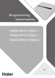 Brugsanvisning Haier HW90-BPD13386GU1 Vaskemaskine