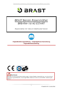 Bedienungsanleitung Brast BRB-RM-16145 ESTART Rasenmäher