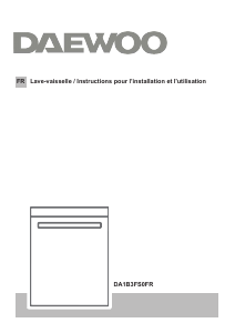 Mode d’emploi Daewoo DA1B3FS0FR Lave-vaisselle