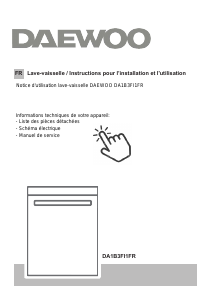 Mode d’emploi Daewoo DA1B3FI1FR Lave-vaisselle