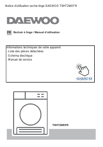 Mode d’emploi Daewoo T9HT2WEFR Sèche-linge