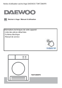 Mode d’emploi Daewoo T0HT2W0FR Sèche-linge