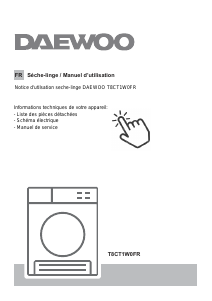 Mode d’emploi Daewoo T8CT1W0FR Sèche-linge