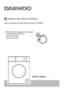 Mode d’emploi Daewoo WM212T1WB0FR Lave-linge