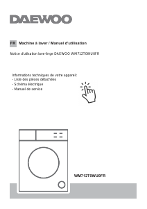 Mode d’emploi Daewoo WM712T0WU0FR Lave-linge