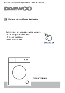 Mode d’emploi Daewoo WM914T1WB0FR Lave-linge