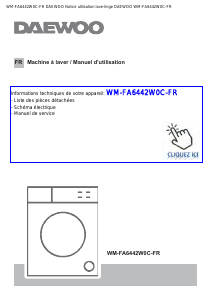 Mode d’emploi Daewoo WM-FA6442W0C-FR Lave-linge