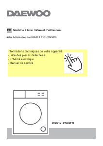 Mode d’emploi Daewoo WM912T0WU0FR Lave-linge