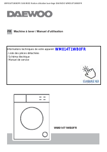Mode d’emploi Daewoo WM014T1WB0FR Lave-linge