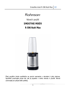 Manuál Rohnson R-596 Nutri Max Mixér