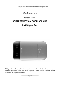 Manuál Rohnson R-4026 Igloo Box Chladicí box