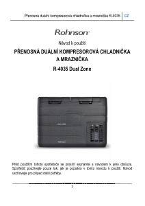 Manuál Rohnson R-4035 Dual Zone Chladicí box