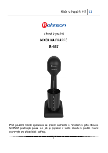 Manuál Rohnson R-447 Mixér na nápoje