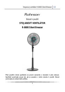 Manuál Rohnson R-8600 Silent Breezer Větrák