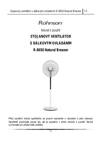 Manuál Rohnson R-8650 Natural Breezer Větrák