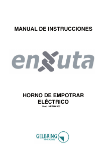 Manual de uso Enxuta HEENX500 Horno