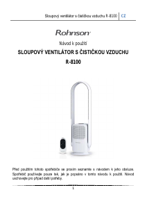 Manuál Rohnson R-8100 Větrák