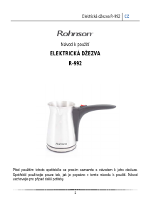 Manuál Rohnson R-992 Konvice