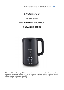 Manuál Rohnson R-7522 Safe Touch Konvice