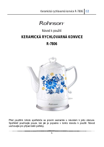 Manuál Rohnson R-7806 Konvice