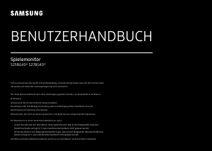 Bedienungsanleitung Samsung S27BG400EU LED monitor