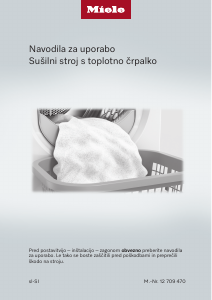 Priročnik Miele TEC 645 WP EcoSpeed Sušilni stroj