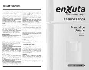 Manual de uso Enxuta RENX3400I Frigorífico combinado