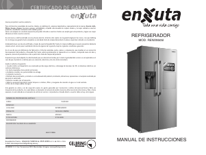 Manual de uso Enxuta RENX9505I Frigorífico combinado