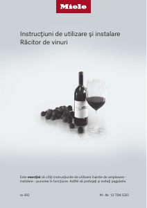 Manual Miele KWTUS 7096 E Răcitor vin