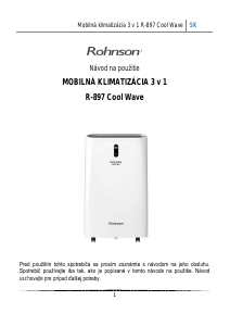Návod Rohnson R-897 Cool Wave Klimatizácia