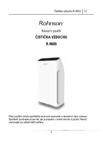 Manuál Rohnson R-9600 Čistička vzduchu