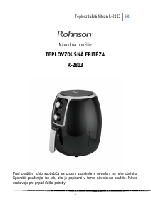 Návod Rohnson R-2813 Fritéza