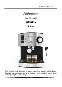 Manuál Rohnson R-980 Kávovar na espreso