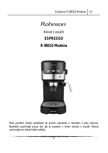 Manuál Rohnson R-98010 Modena Kávovar na espreso