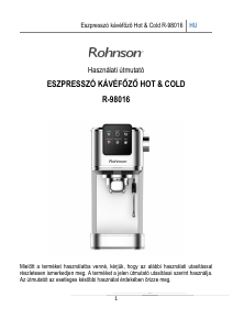 Használati útmutató Rohnson R-98016 Hot & Cold Presszógép