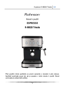 Manuál Rohnson R-98020 Trieste Kávovar na espreso