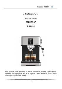 Manuál Rohnson R-98024 Kávovar na espreso