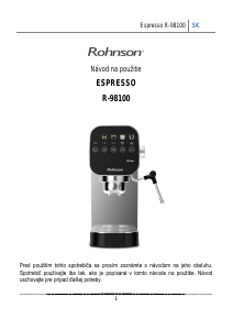 Návod Rohnson R-98100 Presovač