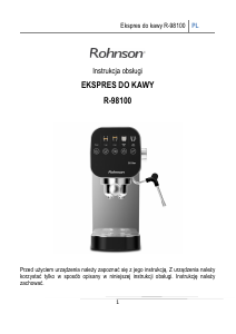 Instrukcja Rohnson R-98100 Ekspres do espresso