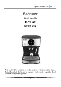 Návod Rohnson R-988 Aurora Presovač