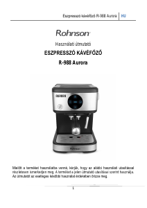 Használati útmutató Rohnson R-988 Aurora Presszógép