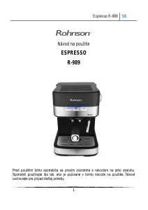 Návod Rohnson R-989 Presovač
