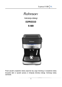 Instrukcja Rohnson R-989 Ekspres do espresso