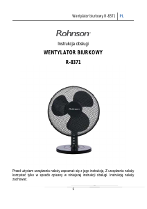 Instrukcja Rohnson R-8371 Wentylator