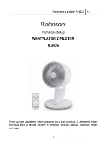 Instrukcja Rohnson R-8520 Booster Wentylator