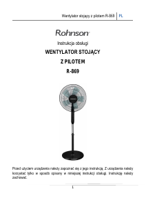 Instrukcja Rohnson R-869 Wentylator