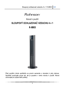 Manuál Rohnson R-8803 Frosty Větrák